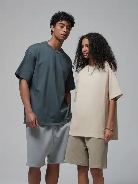 Couple wearing Oversize T-Shirts