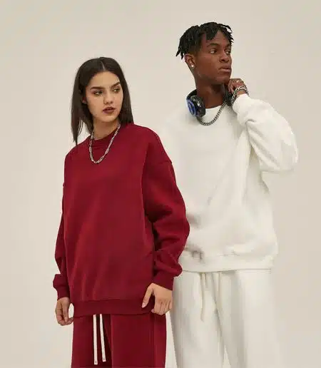Two Friends wearing Sweatshirts