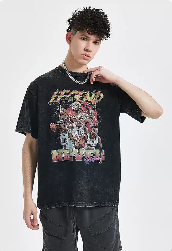 A boy wearing t shirt